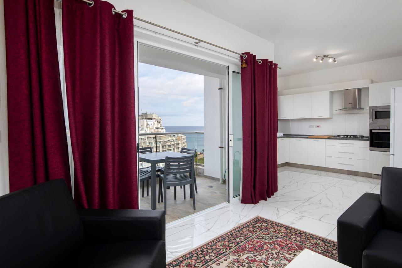 Sea View Apartment 2 Bedrooms 2 Bathrooms, 2 Minutes Away From The Sea Saint Julian's Exterior photo